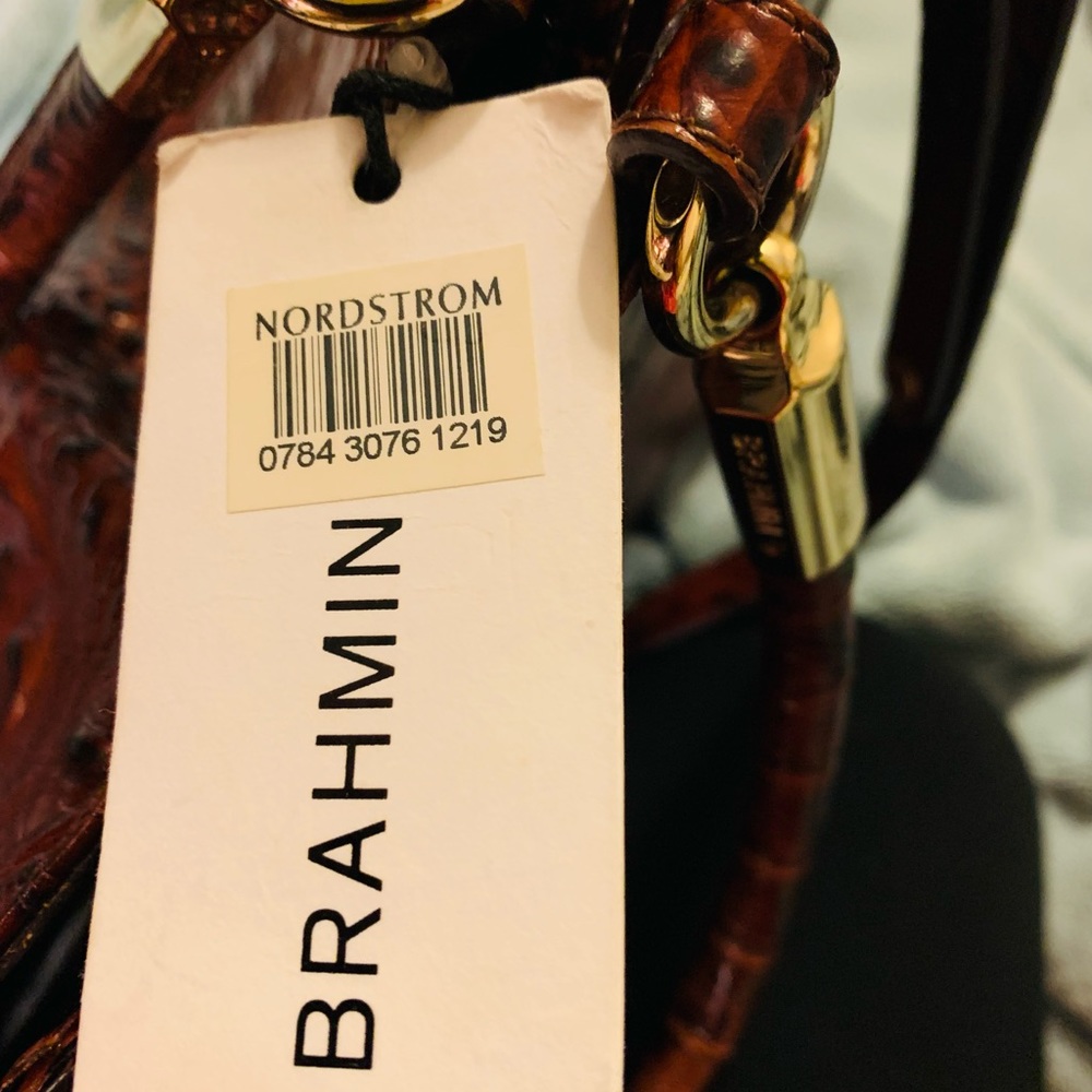 BRAHMIN RUBY PECAN MELBOURNE GENUINE LEATHER